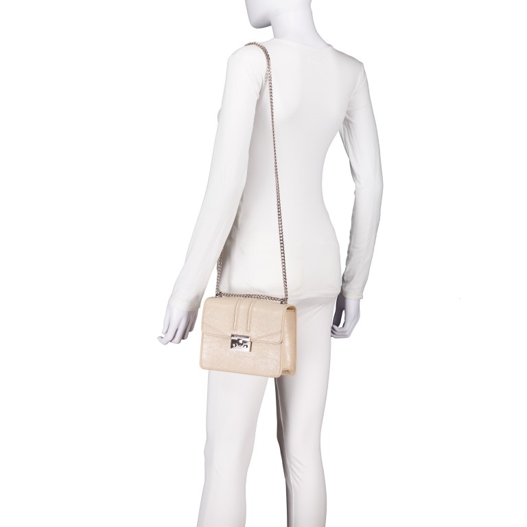 Umhängetasche Roros, Farbe: beige, weiß, Marke: Seidenfelt, Abmessungen in cm: 21x16.5x6.5, Bild 4 von 8