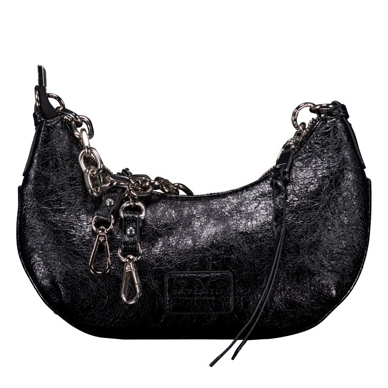 Umhängetasche Vejen Halfmoon Pochette, Farbe: schwarz, weiß, Marke: Seidenfelt, Abmessungen in cm: 26.5x16x0, Bild 1 von 9