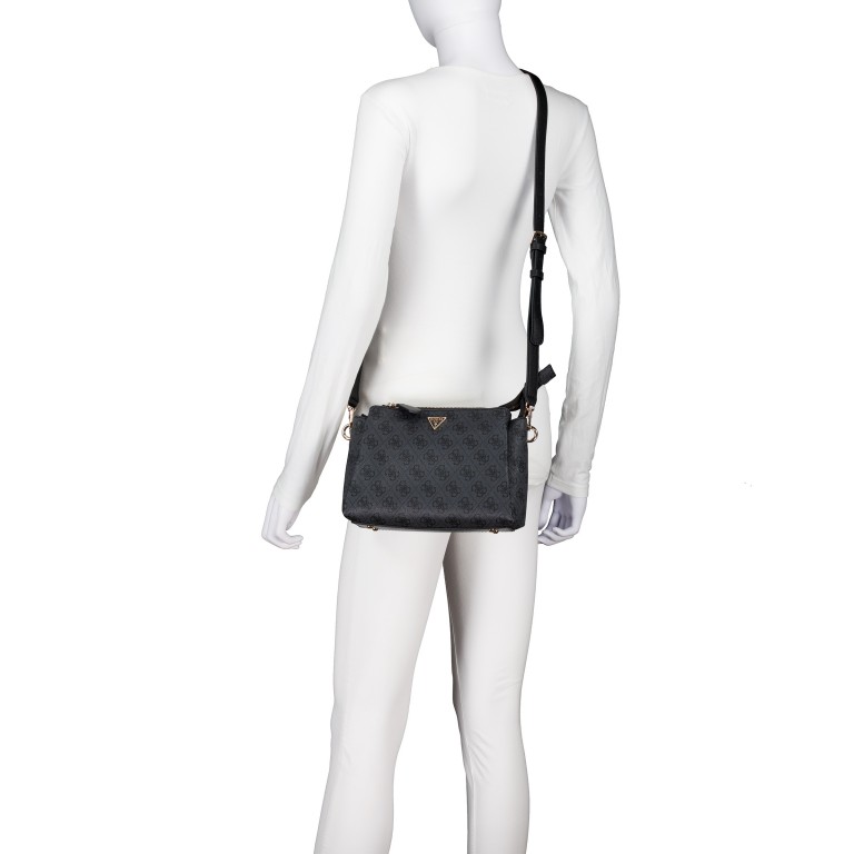 Umhängetasche Noelle II 4G-Logo Latte Brown, Farbe: braun, Marke: Guess, EAN: 0190231964377, Abmessungen in cm: 24.5x18x7.5, Bild 5 von 6