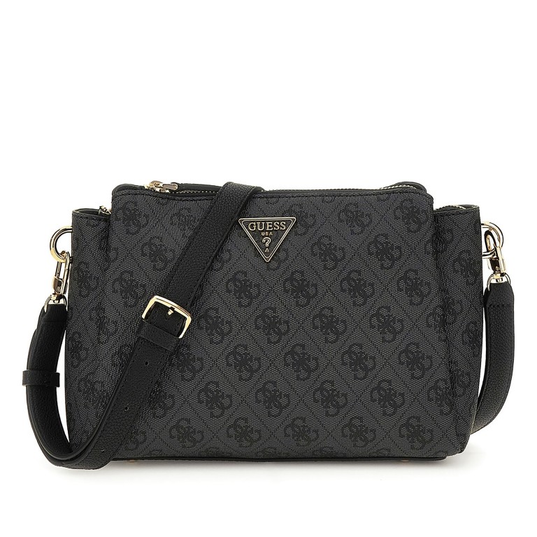 Umhängetasche Noelle II 4G-Logo, Farbe: anthrazit, braun, Marke: Guess, Abmessungen in cm: 24.5x18x7.5, Bild 1 von 6