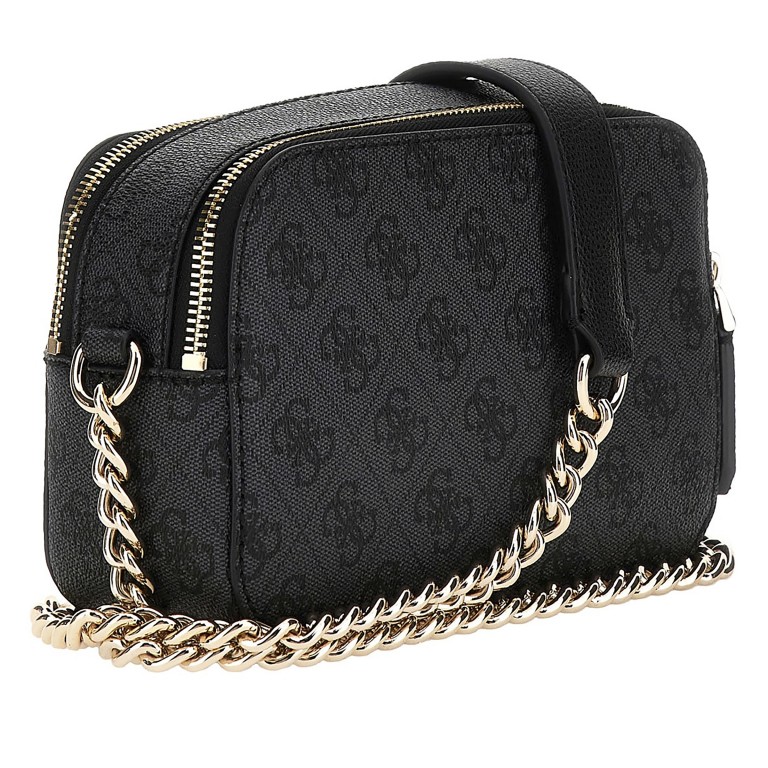 Umhängetasche Noelle II 4G-Logo, Farbe: anthrazit, braun, Marke: Guess, Abmessungen in cm: 19.5x14x7, Bild 3 von 6