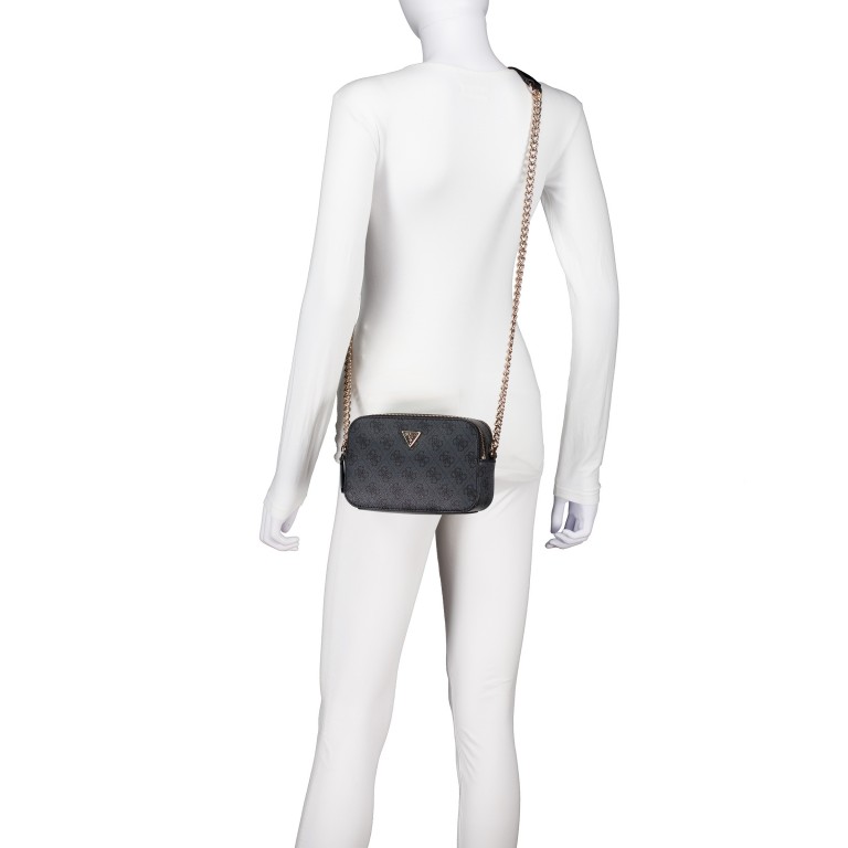 Umhängetasche Noelle II 4G-Logo Latte Brown, Farbe: braun, Marke: Guess, EAN: 0190231964438, Abmessungen in cm: 19.5x14x7, Bild 5 von 6