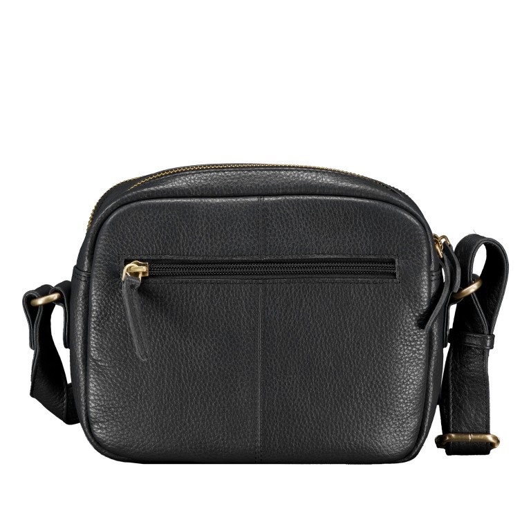 Umhängetasche mit Goldfittings, Marke: Hausfelder Manufaktur, Abmessungen in cm: 22x17.5x7, Bild 3 von 6