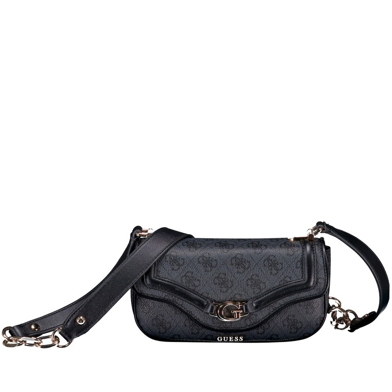 Umhängetasche Dea Mini 4G-Logo, Farbe: anthrazit, braun, Marke: Guess, Abmessungen in cm: 21x14x6.5, Bild 1 von 6