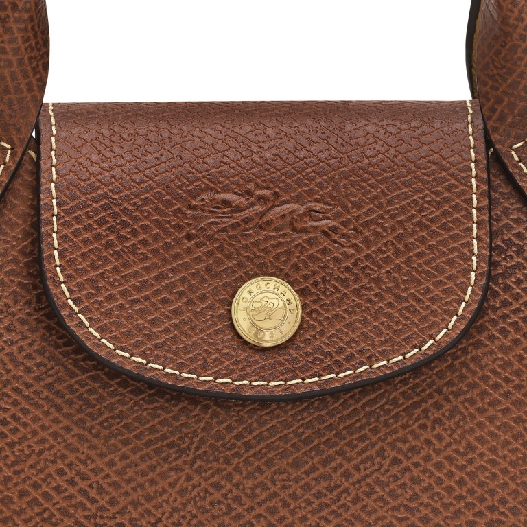 Handtasche Epure S, Farbe: grau, cognac, weiß, Marke: Longchamp, Abmessungen in cm: 18.5x15x7.5, Bild 3 von 3