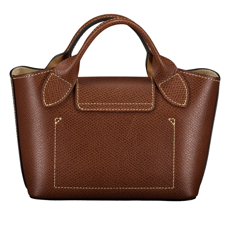 Handtasche Epure S, Farbe: grau, blau/petrol, cognac, weiß, Marke: Longchamp, Abmessungen in cm: 18.5x15x7.5, Bild 3 von 6