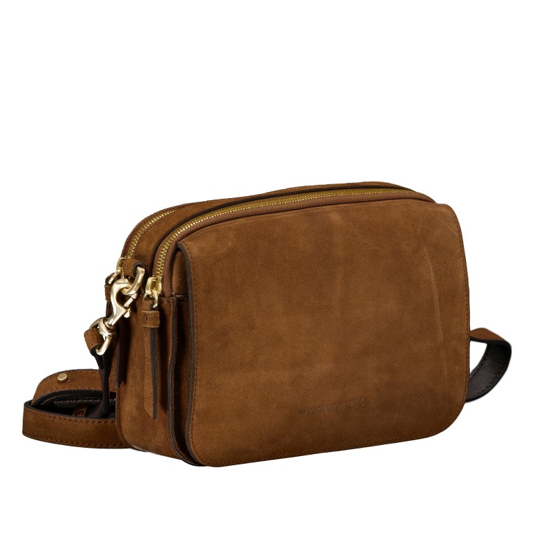 Umhängetasche Essential Emily Cozy, Farbe: grau, braun, cognac, Marke: Les Visionnaires, Abmessungen in cm: 23x16.5x6.5, Bild 2 von 6