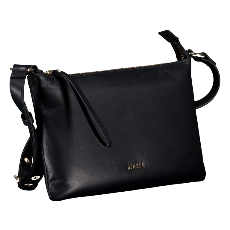 Umhängetasche Flat Small, Farbe: schwarz, beige, Marke: Biasia, Abmessungen in cm: 38.5x18x0.7, Bild 2 von 6