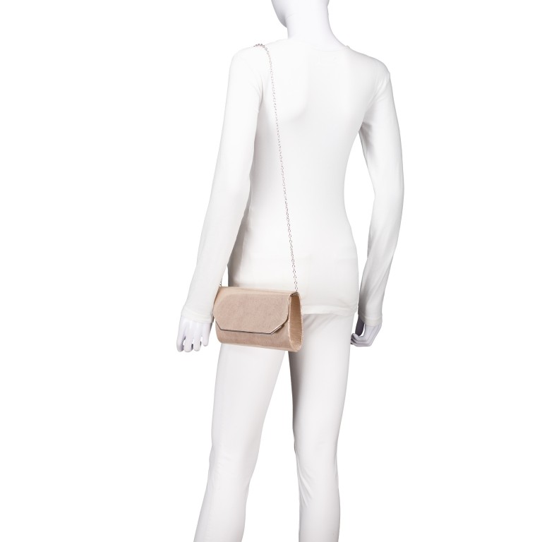 Umhängetasche / Clutch Amalia Lizard Taupe, Farbe: taupe/khaki, Marke: Tamaris, EAN: 4063512172500, Abmessungen in cm: 25x12.5x5, Bild 4 von 7