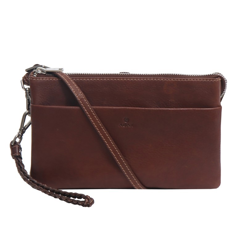 Umhängetasche / Clutch Cormorano Silja, Farbe: schwarz, grau, blau/petrol, braun, cognac, rot/weinrot, beige, weiß, Marke: Adax, Abmessungen in cm: 23x14x3, Bild 1 von 5