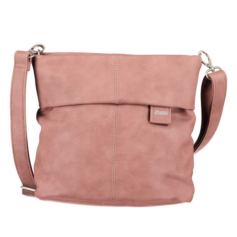 Umhängetasche Mademoiselle M8 vegan, Farbe: schwarz, anthrazit, grau, blau/petrol, braun, cognac, taupe/khaki, grün/oliv, rot/weinrot, rosa/pink, orange, gelb, beige, metallic, Marke: Zwei, Abmessungen in cm: 23x25x10, Bild 1 von 9
