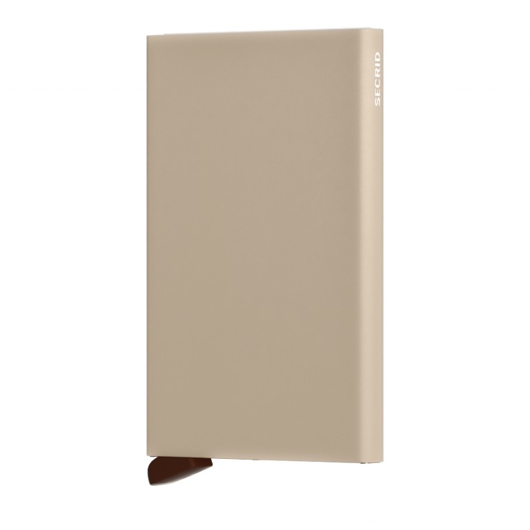 Kartenetui Cardprotector Cashmere, Farbe: beige, Marke: Secrid, EAN: 8718215284734, Abmessungen in cm: 6.3x10.2x0.8, Bild 2 von 3