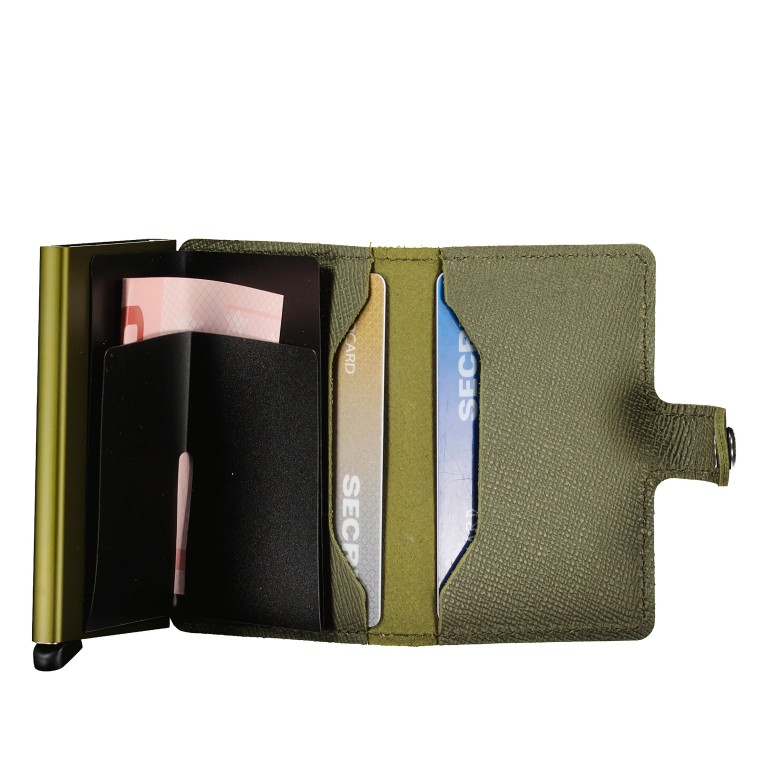 Geldbörse Miniwallet Crisple Kelp, Farbe: grün/oliv, Marke: Secrid, EAN: 8718215284901, Abmessungen in cm: 6.8x10.2x1.6, Bild 3 von 5