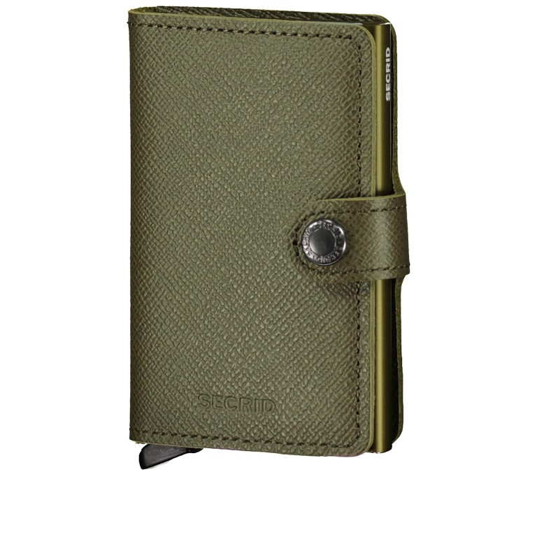 Geldbörse Miniwallet Crisple Kelp, Farbe: grün/oliv, Marke: Secrid, EAN: 8718215284901, Abmessungen in cm: 6.8x10.2x1.6, Bild 1 von 5