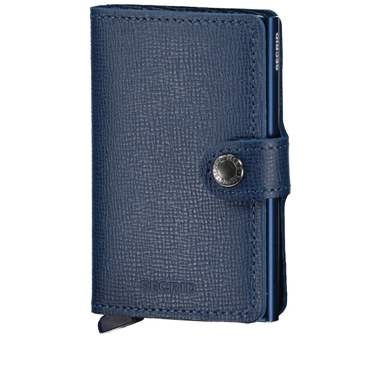 Geldbörse Miniwallet Crisple Navy, Farbe: blau/petrol, Marke: Secrid, EAN: 8718215284925, Abmessungen in cm: 6.8x10.2x1.6, Bild 1 von 5