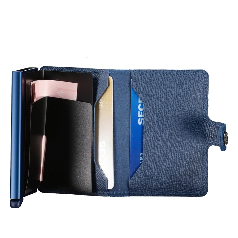 Geldbörse Miniwallet Crisple Navy, Farbe: blau/petrol, Marke: Secrid, EAN: 8718215284925, Abmessungen in cm: 6.8x10.2x1.6, Bild 3 von 5