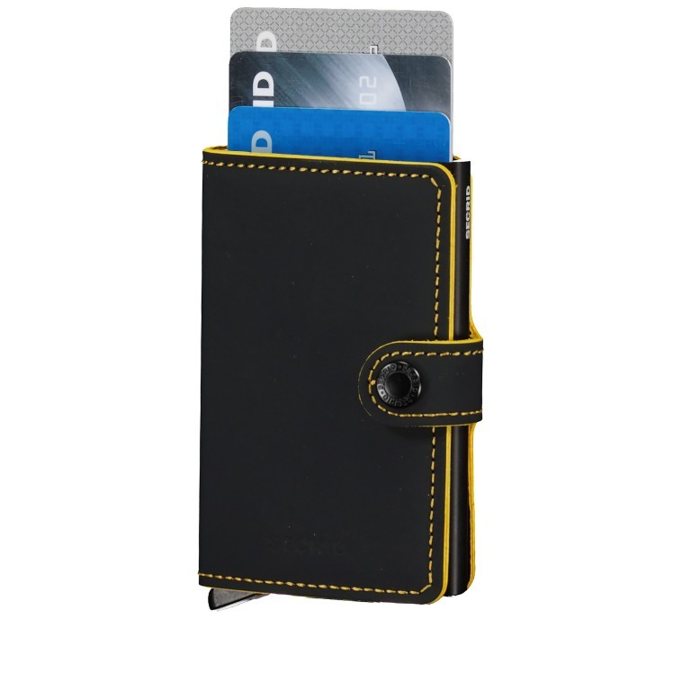 Geldbörse Miniwallet Matte Black Ochre, Farbe: gelb, Marke: Secrid, EAN: 8718215284840, Abmessungen in cm: 6.8x10.2x2.1, Bild 4 von 4