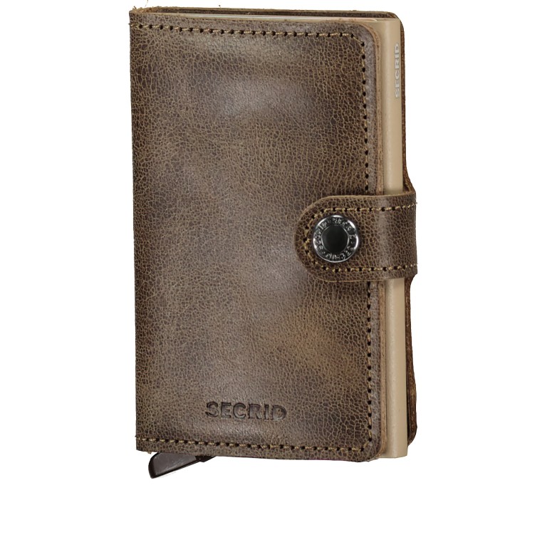 Geldbörse Miniwallet Vintage Traceable Clay, Farbe: braun, Marke: Secrid, EAN: 8718215284796, Abmessungen in cm: 6.8x10.2x1.6, Bild 1 von 4