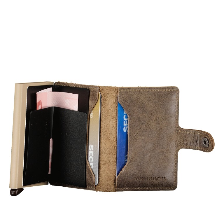 Geldbörse Miniwallet Vintage Traceable Clay, Farbe: braun, Marke: Secrid, EAN: 8718215284796, Abmessungen in cm: 6.8x10.2x1.6, Bild 3 von 4