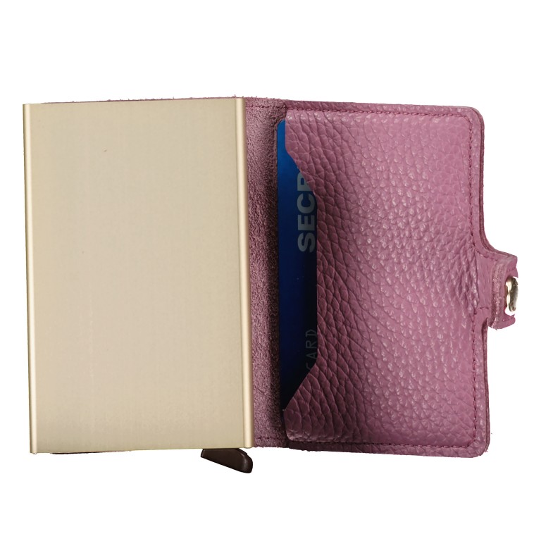 Geldbörse Miniwallet Pebble mit RFID-Schutz Orchid, Farbe: rosa/pink, Marke: Secrid, EAN: 8718215284871, Abmessungen in cm: 6.5x10.2x2.1, Bild 4 von 5