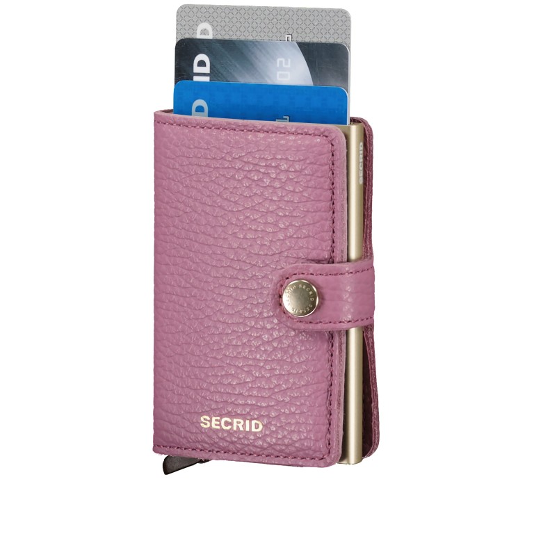 Geldbörse Miniwallet Pebble mit RFID-Schutz Orchid, Farbe: rosa/pink, Marke: Secrid, EAN: 8718215284871, Abmessungen in cm: 6.5x10.2x2.1, Bild 5 von 5