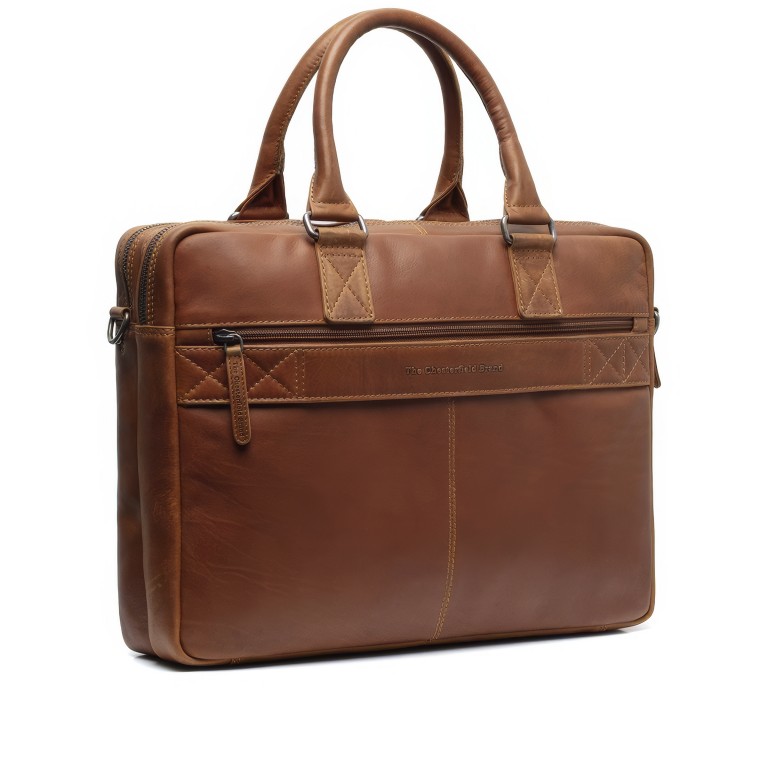 Aktentasche Fabian mit Laptopfach 15 Zoll Cognac, Farbe: cognac, Marke: The Chesterfield Brand, EAN: 8719241111094, Abmessungen in cm: 40x30x10, Bild 2 von 9