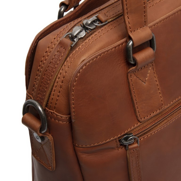 Shopper Porlezza mit Laptopfach 14 Zoll Cognac, Farbe: cognac, Marke: The Chesterfield Brand, EAN: 8719241111629, Abmessungen in cm: 30.5x26.5x8, Bild 8 von 9
