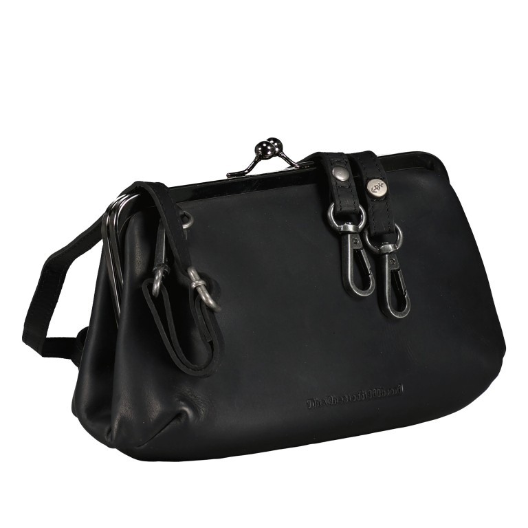 Umhängetasche Andrade mit Bügelverschluss Black, Farbe: schwarz, Marke: The Chesterfield Brand, EAN: 8719241110042, Abmessungen in cm: 23x14x8, Bild 1 von 10