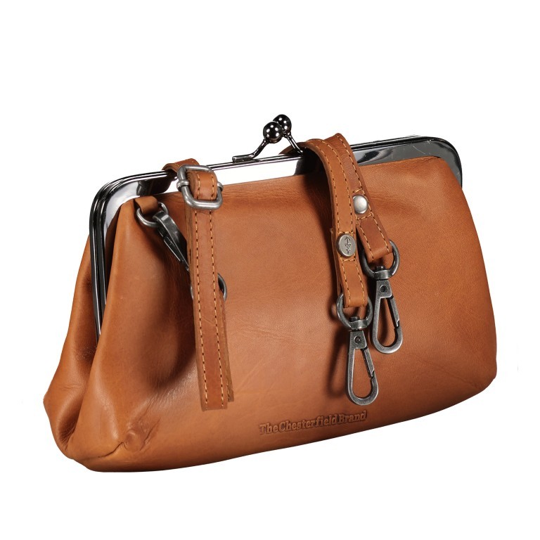 Umhängetasche Andrade mit Bügelverschluss Cognac, Farbe: cognac, Marke: The Chesterfield Brand, EAN: 8719241110103, Abmessungen in cm: 23x14x8, Bild 1 von 10