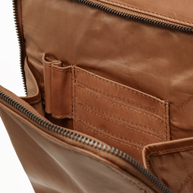 Rucksack Jasper mit Laptopfach 15 Zoll Cognac, Farbe: cognac, Marke: The Chesterfield Brand, EAN: 8719241111933, Abmessungen in cm: 30x39x9, Bild 6 von 7