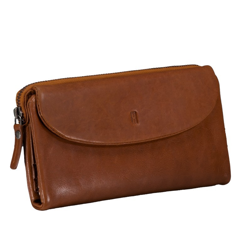Geldbörse Riley mit RFID-Schutz Cognac, Farbe: cognac, Marke: Hausfelder Manufaktur, EAN: 4065646020849, Abmessungen in cm: 19x10x2.2, Bild 2 von 4