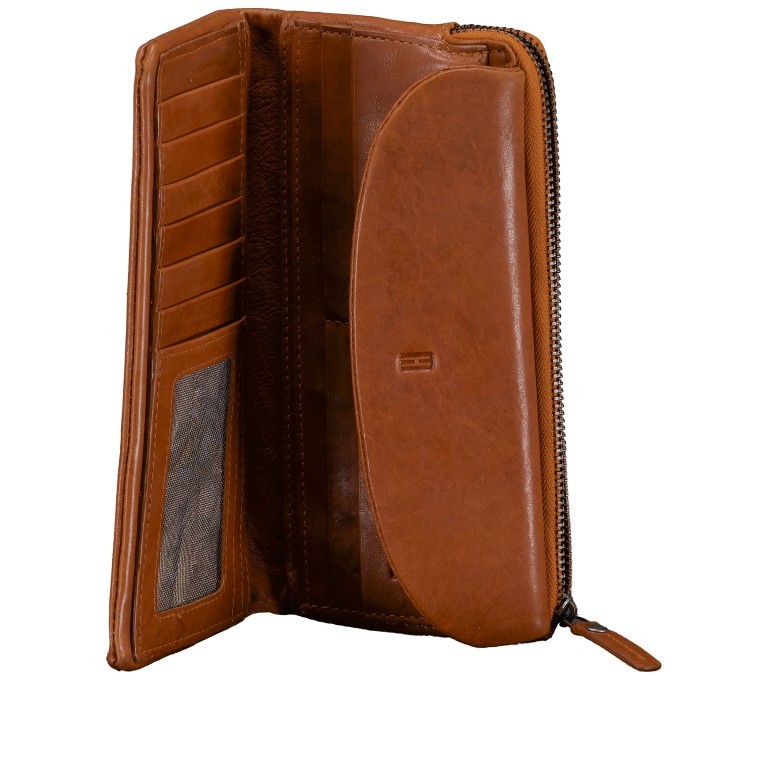 Geldbörse Riley mit RFID-Schutz Cognac, Farbe: cognac, Marke: Hausfelder Manufaktur, EAN: 4065646020849, Abmessungen in cm: 19x10x2.2, Bild 4 von 4