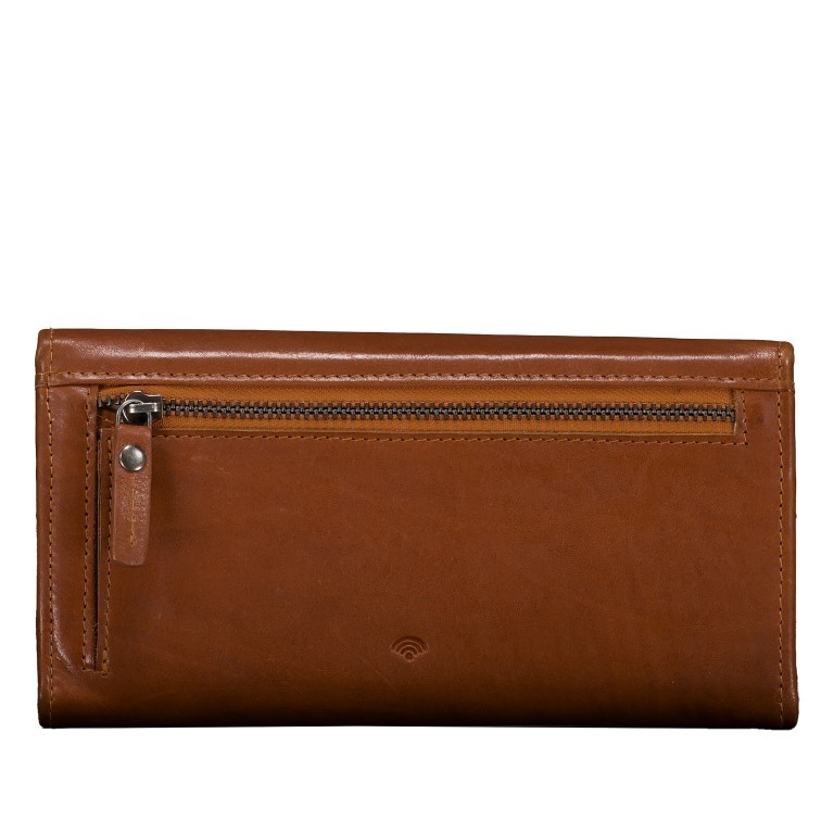 Geldbörse Riley mit RFID-Schutz Cognac, Farbe: cognac, Marke: Hausfelder Manufaktur, EAN: 4065646020856, Abmessungen in cm: 19x10x3, Bild 3 von 4