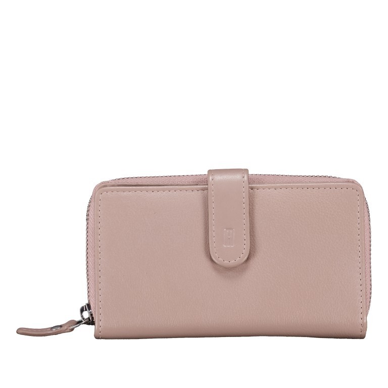 Geldbörse Nappa mit RFID-Schutz Rose, Farbe: rosa/pink, Marke: Hausfelder Manufaktur, EAN: 4065646020825, Abmessungen in cm: 15.5x9.5x2, Bild 1 von 5