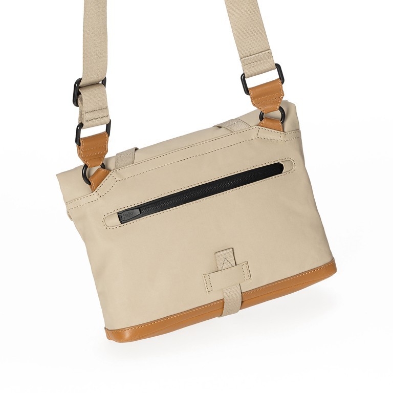 Umhängetasche Japan Yao mit Rolltop Nomad, Farbe: beige, Marke: Aunts & Uncles, EAN: 4255717200038, Abmessungen in cm: 25.5x19x19, Bild 3 von 9