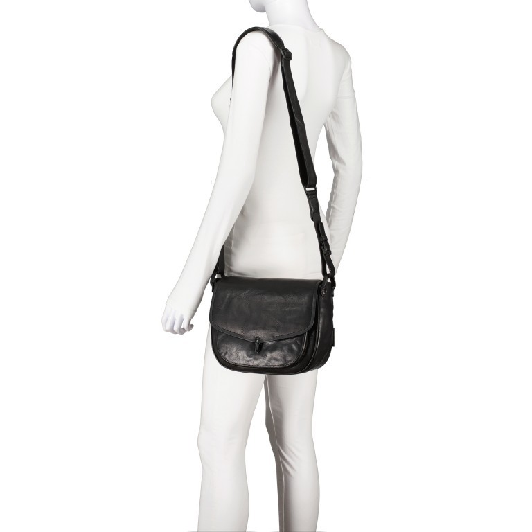 Satteltasche Grandma's Luxury Club Mrs. Molke Cake Black Smoke, Farbe: schwarz, Marke: Aunts & Uncles, EAN: 4250394997684, Abmessungen in cm: 27x18x9, Bild 4 von 9