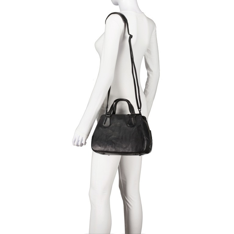 Handtasche Grandma's Luxury Club Mrs. Peanut Brittle Black Smoke, Farbe: schwarz, Marke: Aunts & Uncles, EAN: 4255717202025, Abmessungen in cm: 27.5x20x12.5, Bild 5 von 9
