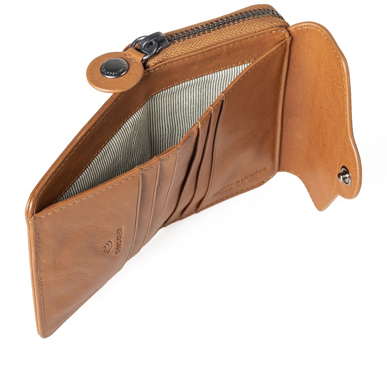 Geldbörse Grandma's Luxury Club Judy mit RFID-Schutz Caramel, Farbe: cognac, Marke: Aunts & Uncles, EAN: 4255717202575, Abmessungen in cm: 10.5x8.5x2.5, Bild 5 von 7