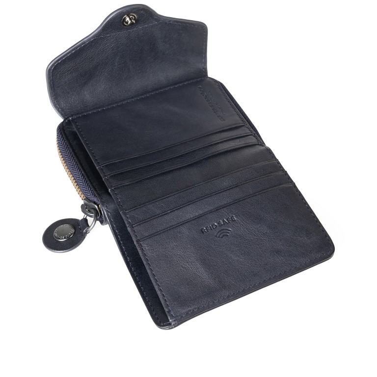 Geldbörse Grandma's Luxury Club Judy mit RFID-Schutz Night Sky, Farbe: blau/petrol, Marke: Aunts & Uncles, EAN: 4255717202582, Abmessungen in cm: 10.5x8.5x2.5, Bild 4 von 7
