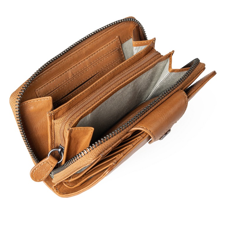 Geldbörse Grandma's Luxury Club Francis mit RFID-Schutz Caramel, Farbe: cognac, Marke: Aunts & Uncles, EAN: 4255717202735, Abmessungen in cm: 15x9.5x2.5, Bild 4 von 7