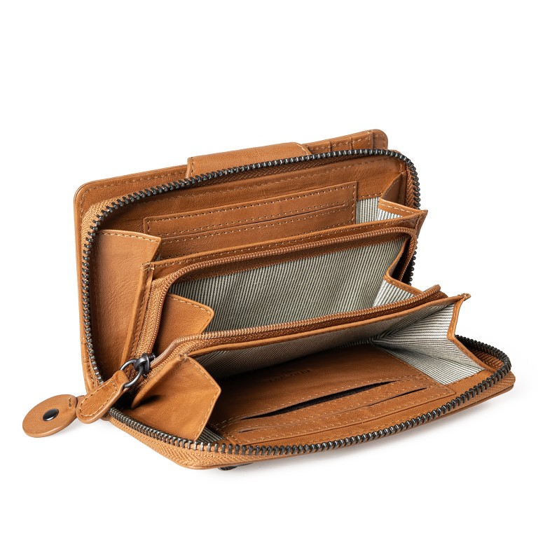 Geldbörse Grandma's Luxury Club Francis mit RFID-Schutz Caramel, Farbe: cognac, Marke: Aunts & Uncles, EAN: 4255717202735, Abmessungen in cm: 15x9.5x2.5, Bild 5 von 7