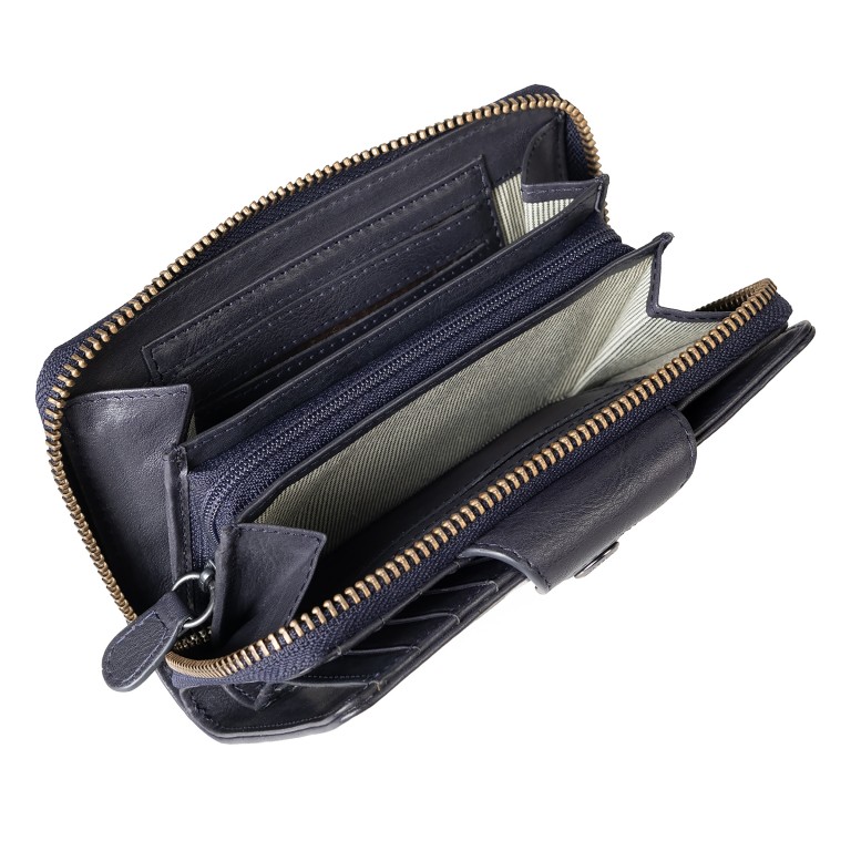 Geldbörse Grandma's Luxury Club Francis mit RFID-Schutz Night Sky, Farbe: blau/petrol, Marke: Aunts & Uncles, EAN: 4255717202742, Abmessungen in cm: 15x9.5x2.5, Bild 4 von 7