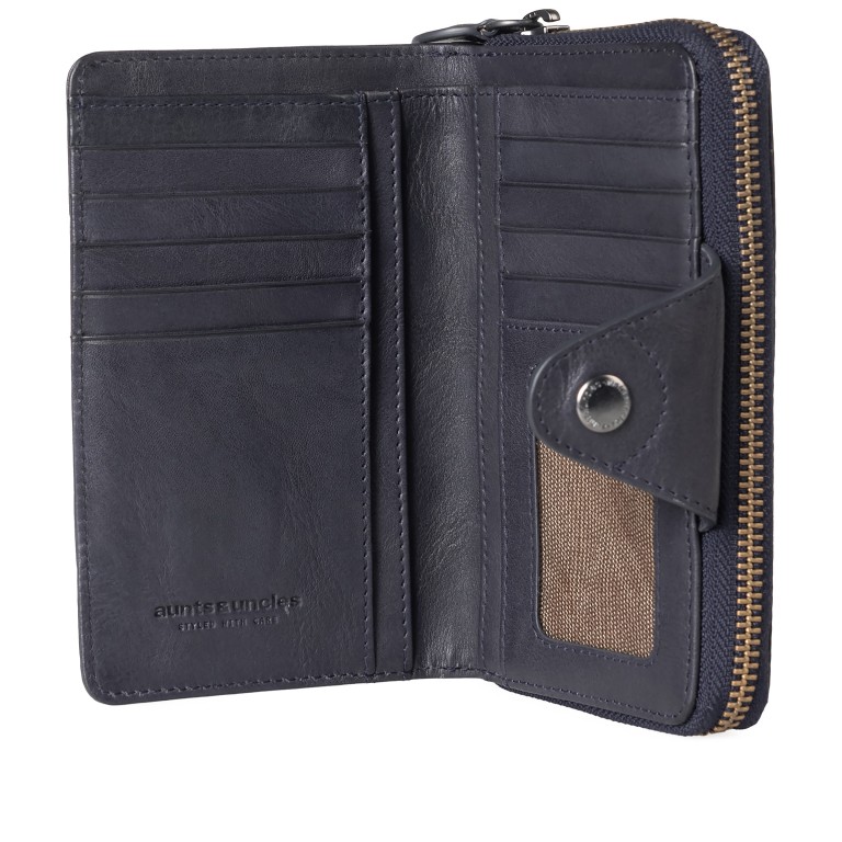Geldbörse Grandma's Luxury Club Francis mit RFID-Schutz Night Sky, Farbe: blau/petrol, Marke: Aunts & Uncles, EAN: 4255717202742, Abmessungen in cm: 15x9.5x2.5, Bild 6 von 7