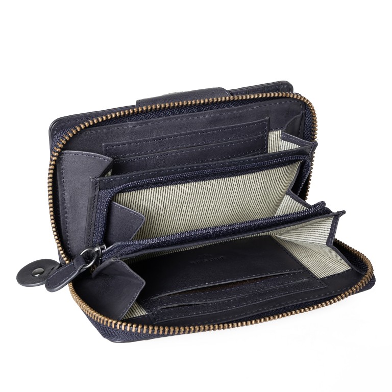 Geldbörse Grandma's Luxury Club Francis mit RFID-Schutz Night Sky, Farbe: blau/petrol, Marke: Aunts & Uncles, EAN: 4255717202742, Abmessungen in cm: 15x9.5x2.5, Bild 5 von 7
