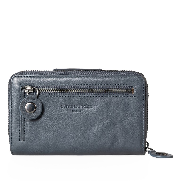 Geldbörse Grandma's Luxury Club Francis mit RFID-Schutz Wind, Farbe: blau/petrol, Marke: Aunts & Uncles, EAN: 4255717202773, Abmessungen in cm: 15x9.5x2.5, Bild 3 von 7