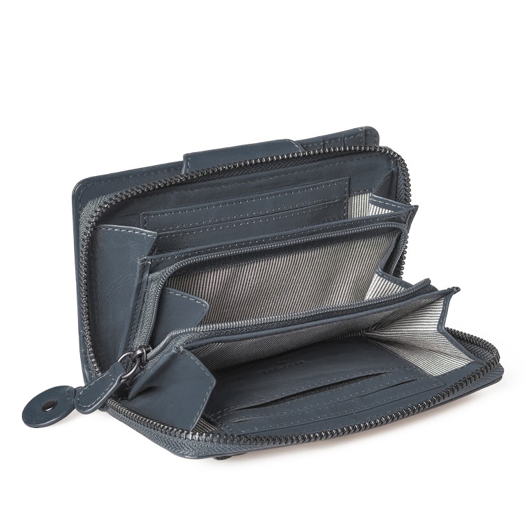 Geldbörse Grandma's Luxury Club Francis mit RFID-Schutz Wind, Farbe: blau/petrol, Marke: Aunts & Uncles, EAN: 4255717202773, Abmessungen in cm: 15x9.5x2.5, Bild 5 von 7