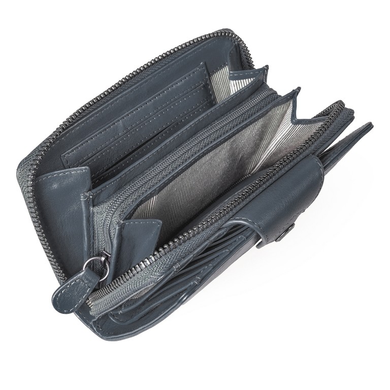 Geldbörse Grandma's Luxury Club Francis mit RFID-Schutz Wind, Farbe: blau/petrol, Marke: Aunts & Uncles, EAN: 4255717202773, Abmessungen in cm: 15x9.5x2.5, Bild 4 von 7