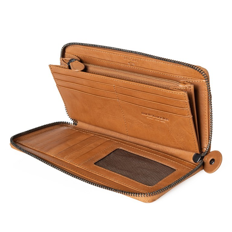 Geldbörse Grandma's Luxury Club Cynthia mit RFID-Schutz Caramel, Farbe: cognac, Marke: Aunts & Uncles, EAN: 4255717202810, Abmessungen in cm: 20x10x2, Bild 4 von 6