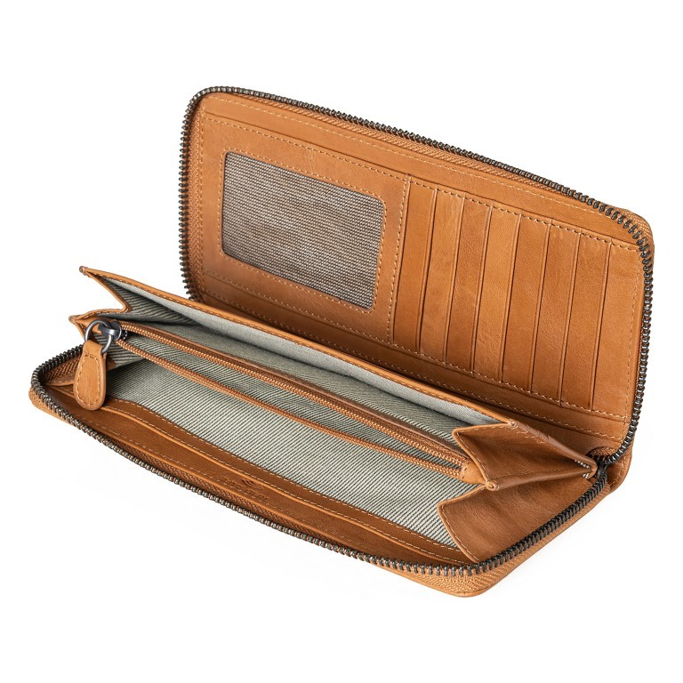 Geldbörse Grandma's Luxury Club Cynthia mit RFID-Schutz Caramel, Farbe: cognac, Marke: Aunts & Uncles, EAN: 4255717202810, Abmessungen in cm: 20x10x2, Bild 5 von 6