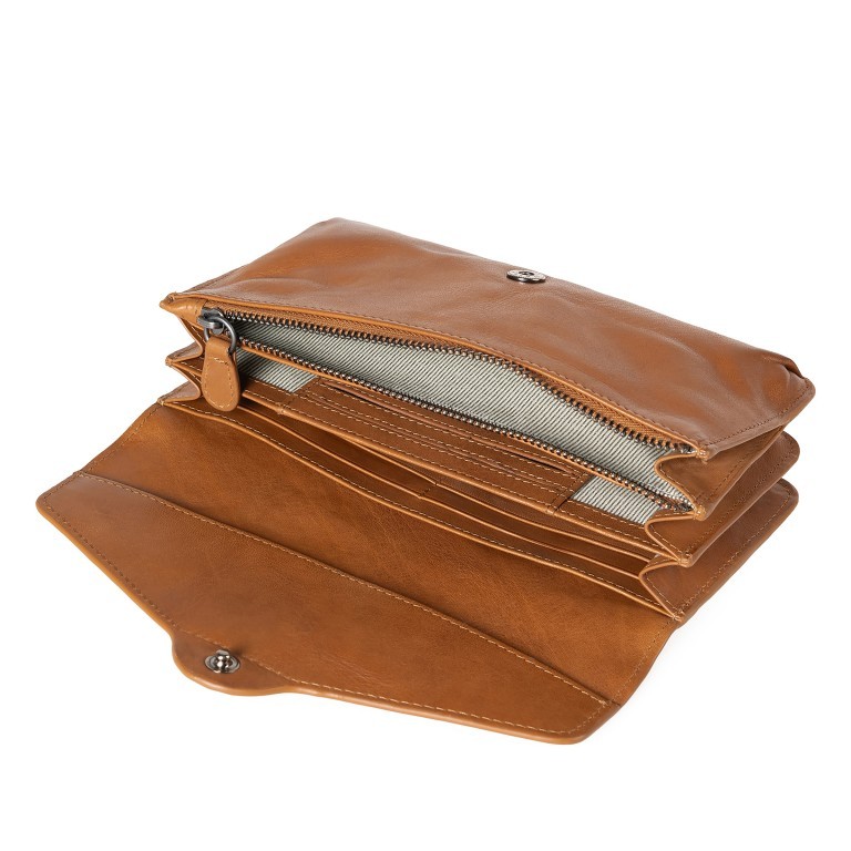 Geldbörse Grandma's Luxury Club Charlene mit RFID-Schutz Caramel, Farbe: cognac, Marke: Aunts & Uncles, EAN: 4255717202896, Abmessungen in cm: 19.5x11x2.5, Bild 4 von 6